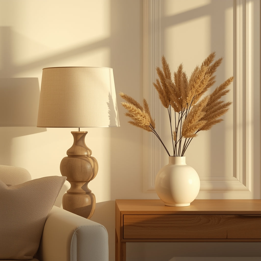 Fluted Ceramic Vase